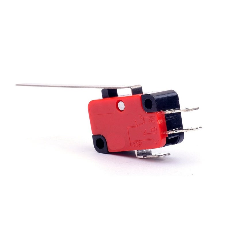 Cylewet 6Pcs V-153-1C25 Micro Limit Switch Long Straight Hinge Lever Arm SPDT Snap Action LOT for Arduino (Pack of 6) CYT1068 - Image 3